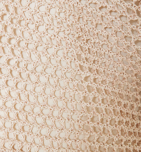 qualite「ラメローゲージVネックニット」|ニット・セーター|