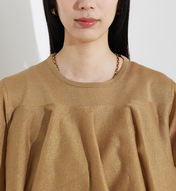 qualite「シャイニーフレアニット」|ニット・セーター|