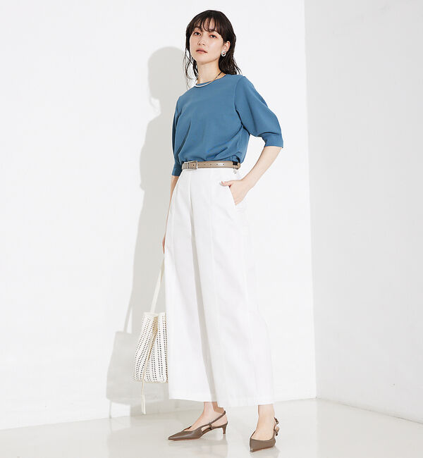 qualite「撥水ツイルワイドパンツ」|その他|