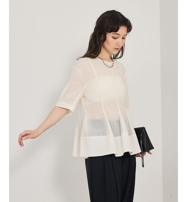 qualite「カーヴィングブラウス」|シャツ・ブラウス|