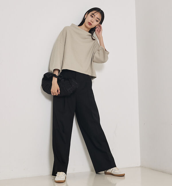 qualite「TCツイルWループタックワイドパンツ」|その他|