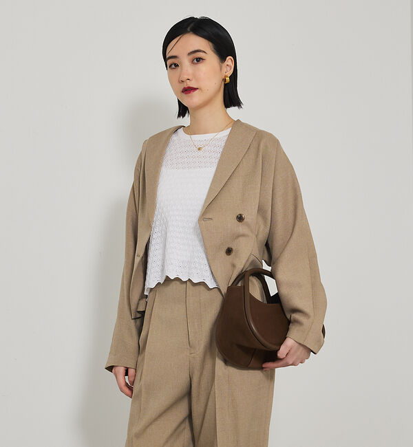 qualite「スカラップレースニット」|Tシャツ・カットソー|