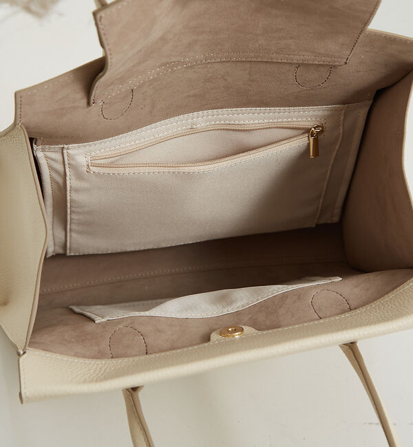 LOWELL things「【VERY掲載】Cuddly/レザーオープントート(L) 24SS」|トートバッグ|