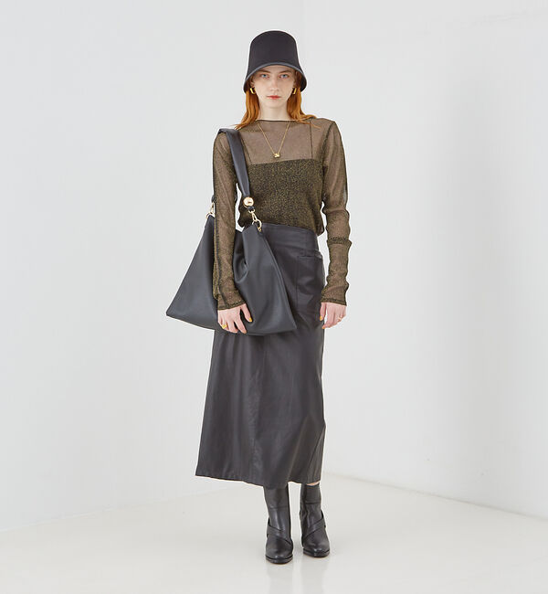 LOWELL things「Resin-T/アクリルHOBOショルダーバッグ 24AW」|トートバッグ|