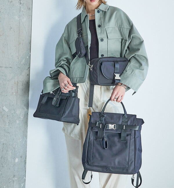 LOWELL things「【CLASSY掲載】ABILITY/ナイロンBELTEDトート」|トートバッグ|