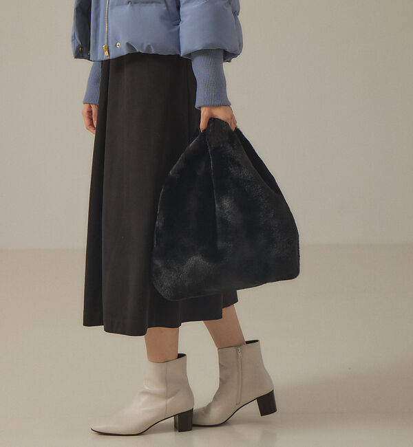 abahouse mavie「エコファーバッグ」|その他|ブラック