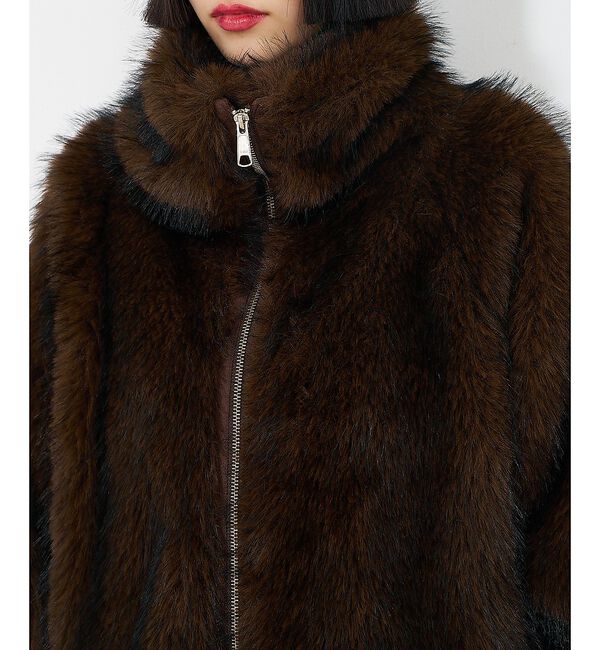 NOMINE「スタンドフェイクファーブルゾン」|ブルゾン・スタジャン|