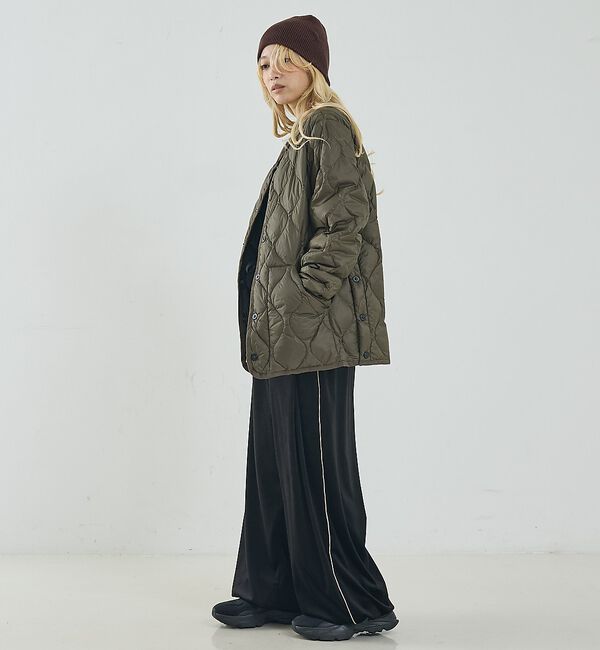 NOMINE「【TAION】キルティングクルーネック ダウンジャケット / ブルゾン」|ダウン|