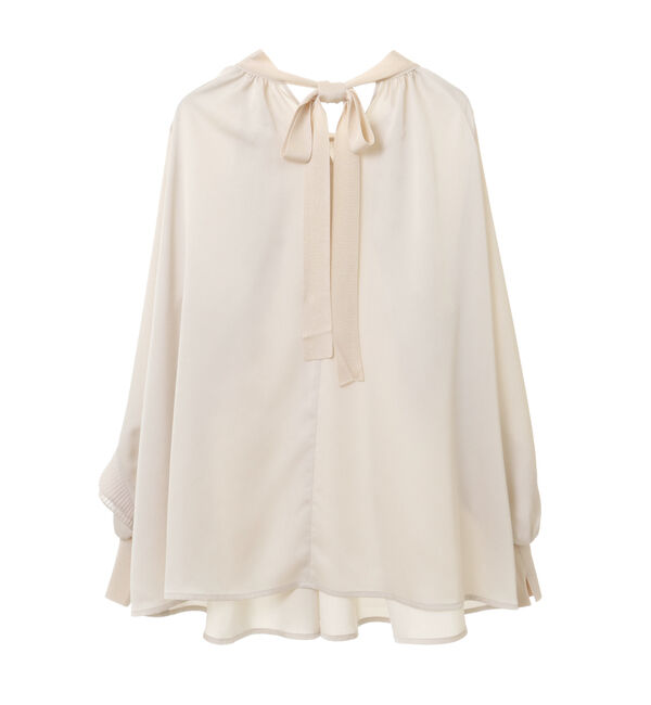  「【MARILYN MOON】フリルブラウス/2way tuck frill knit tie dress」|シャツ・ブラウス|