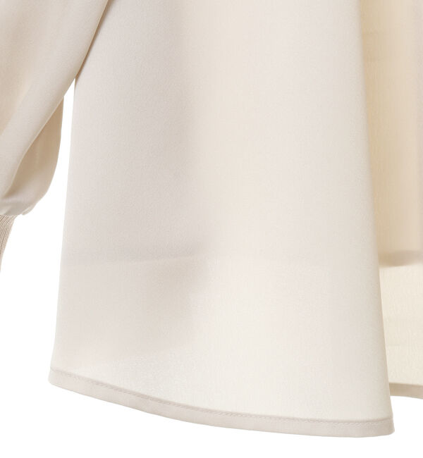  「【MARILYN MOON】フリルブラウス/2way tuck frill knit tie dress」|シャツ・ブラウス|