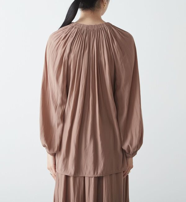 Liesse「ギャザーネックブラウス」|シャツ・ブラウス|