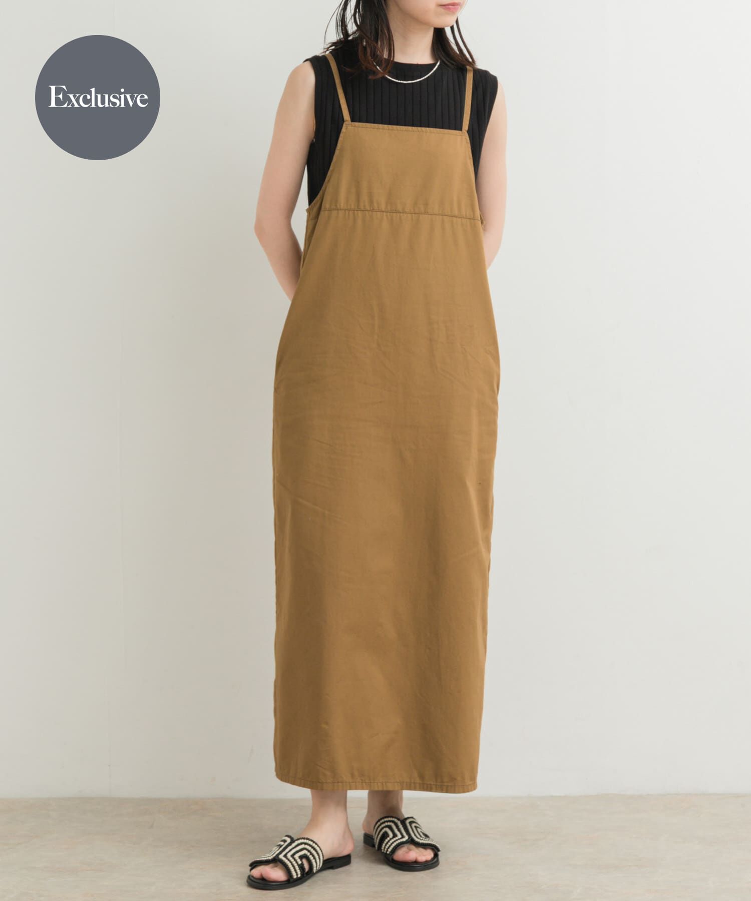 URBAN RESEARCH DOORS「『別注』Lee&times;DOORS　キャミワンピース」|ワンピース|ブラウン