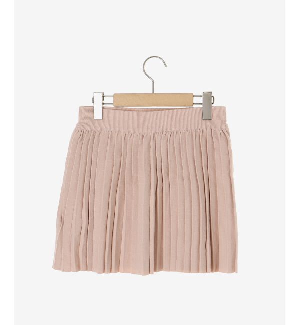  「ニットプリーツミニスカート」|スカート|