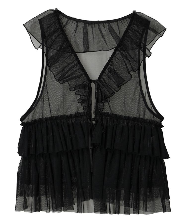 earth music&ecology「チュールベスト」|ベスト・ジレ|