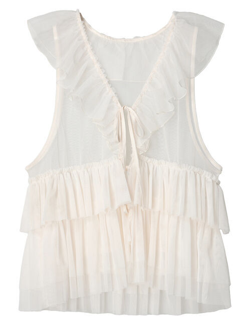 earth music&ecology「チュールベスト」|ベスト・ジレ|