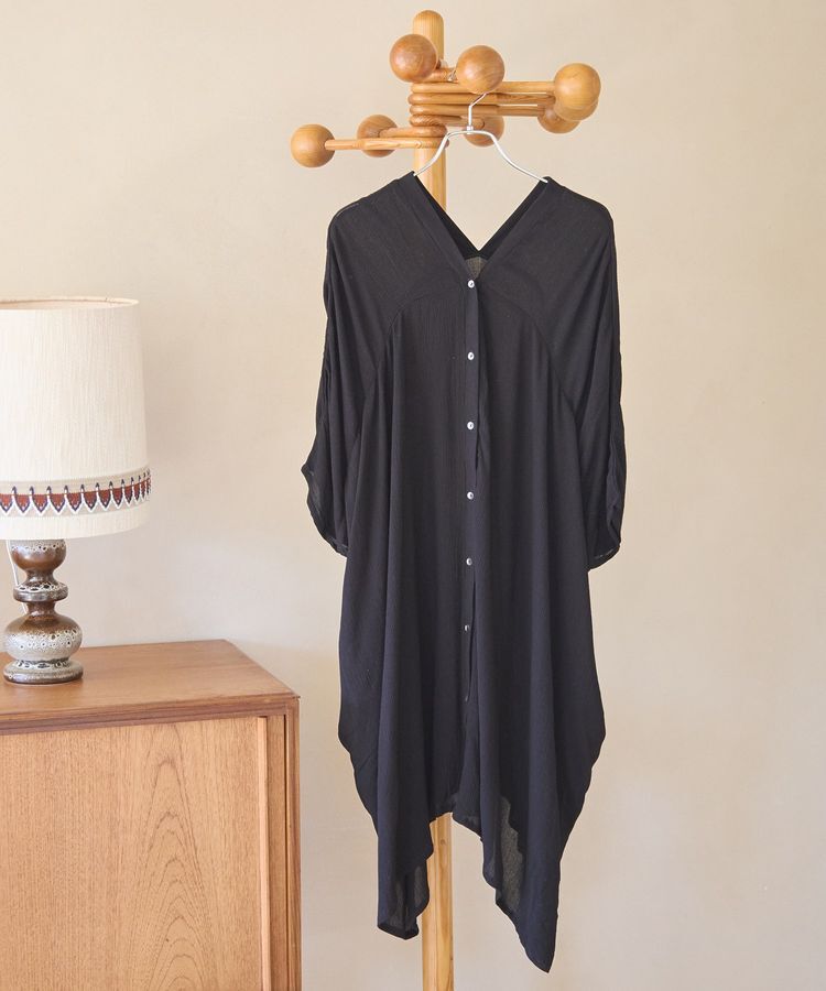 earth music&ecology「レーヨンビッグシャツチュニック」|チュニック|