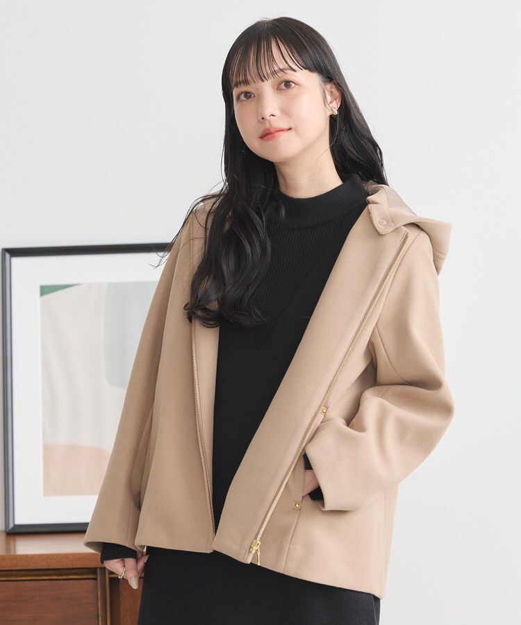 earth music&ecology「2Wayフードショートコート」|その他|