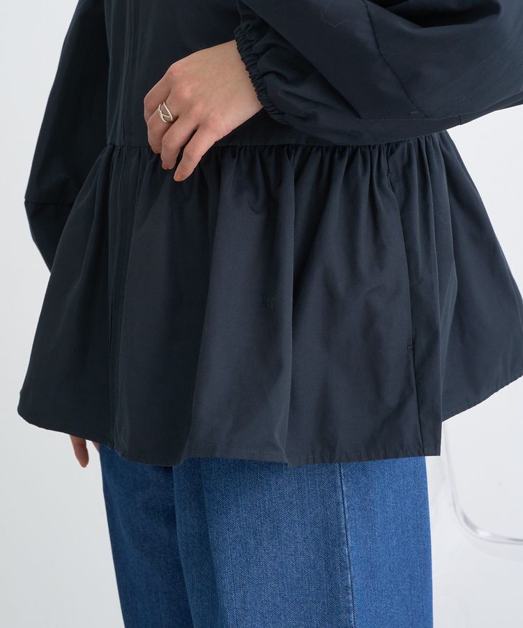 earth music&ecology「撥水ペプラムジップブルゾン」|ブルゾン・スタジャン|