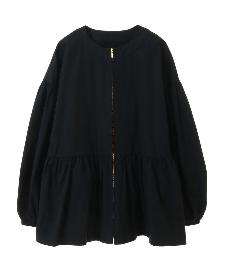 earth music&ecology「撥水ペプラムジップブルゾン」|ブルゾン・スタジャン|