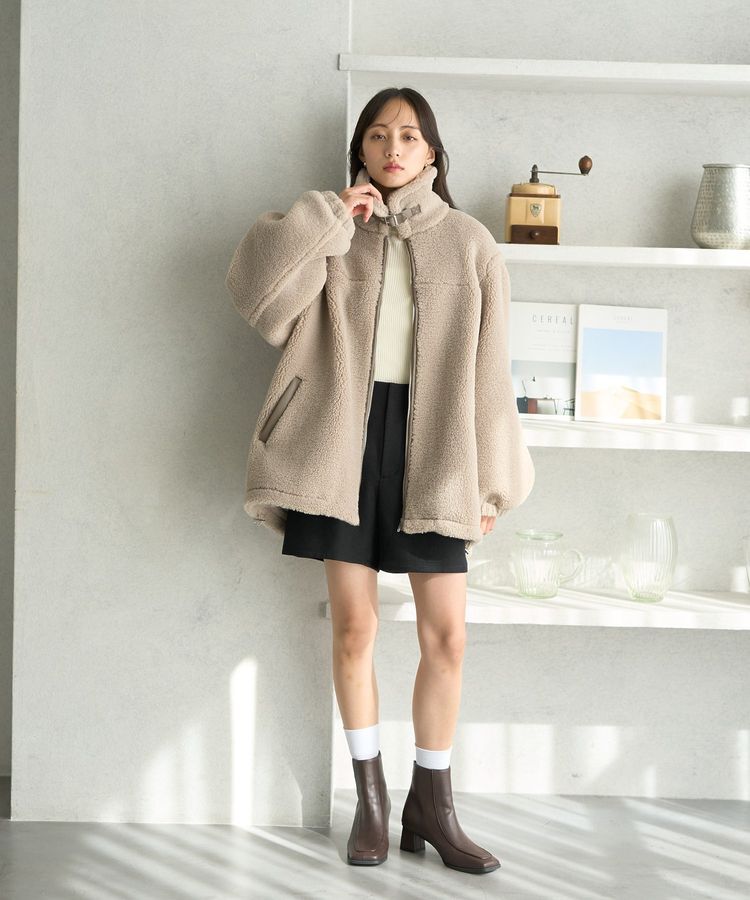 earth music&ecology「ボアルーズブルゾン」|ブルゾン・スタジャン|