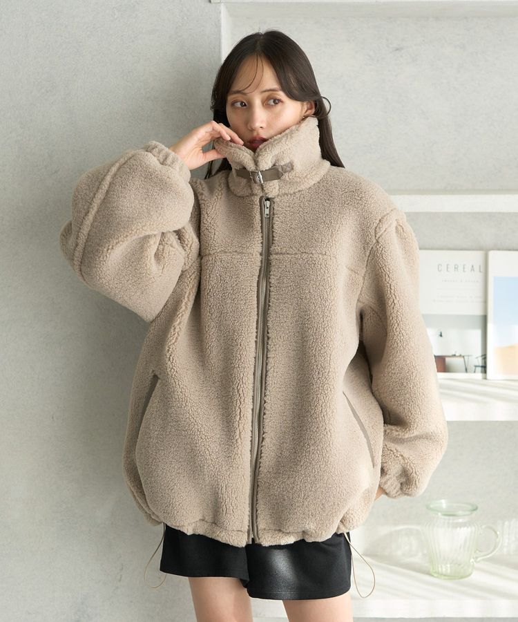 earth music&ecology「ボアルーズブルゾン」|ブルゾン・スタジャン|