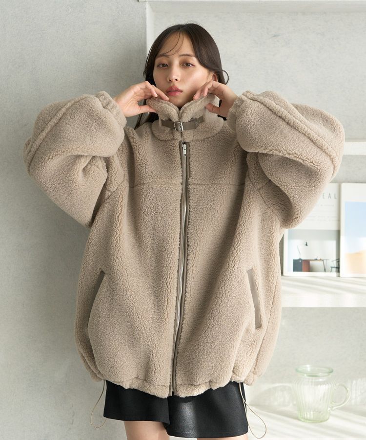 earth music&ecology「ボアルーズブルゾン」|ブルゾン・スタジャン|