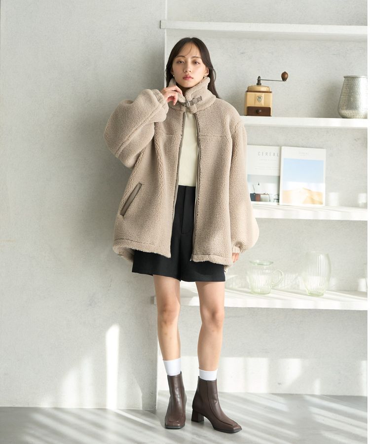 earth music&ecology「ボアルーズブルゾン」|ブルゾン・スタジャン|