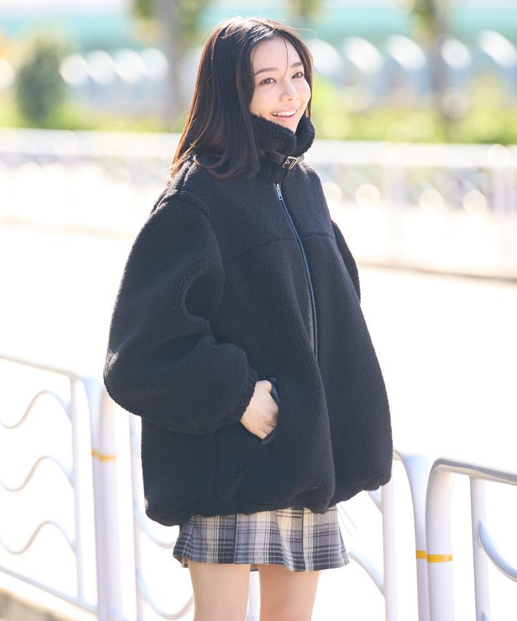 earth music&ecology「ボアルーズブルゾン」|ブルゾン・スタジャン|