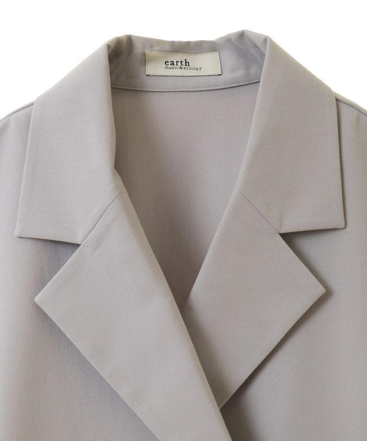earth music&ecology「サイドプリーツジレンチ」|トレンチコート|