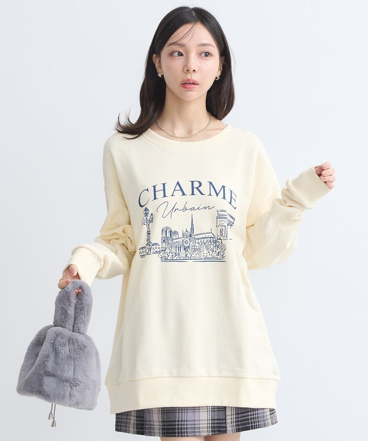 earth music&ecology「ウラケプリントプルオーバー」|スウェット・ジャージ|