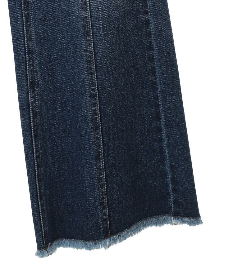 earth music&ecology「フロントシームセミフレアデニムパンツ」|デニム|