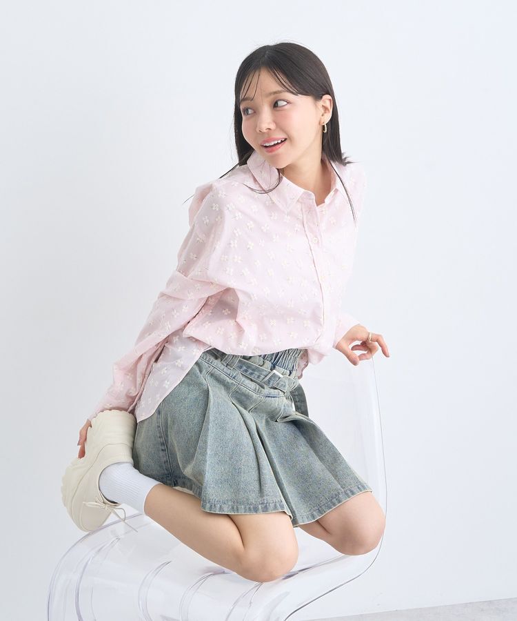 earth music&ecology「フラワーラバープリントシャツ」|シャツ・ブラウス|