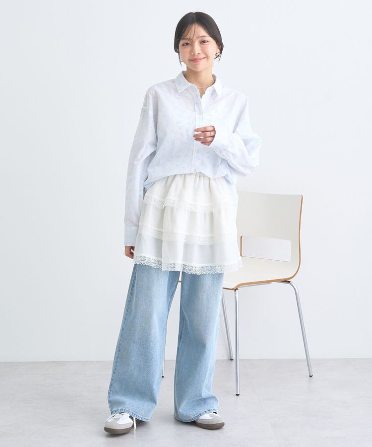 earth music&ecology「フラワーラバープリントシャツ」|シャツ・ブラウス|