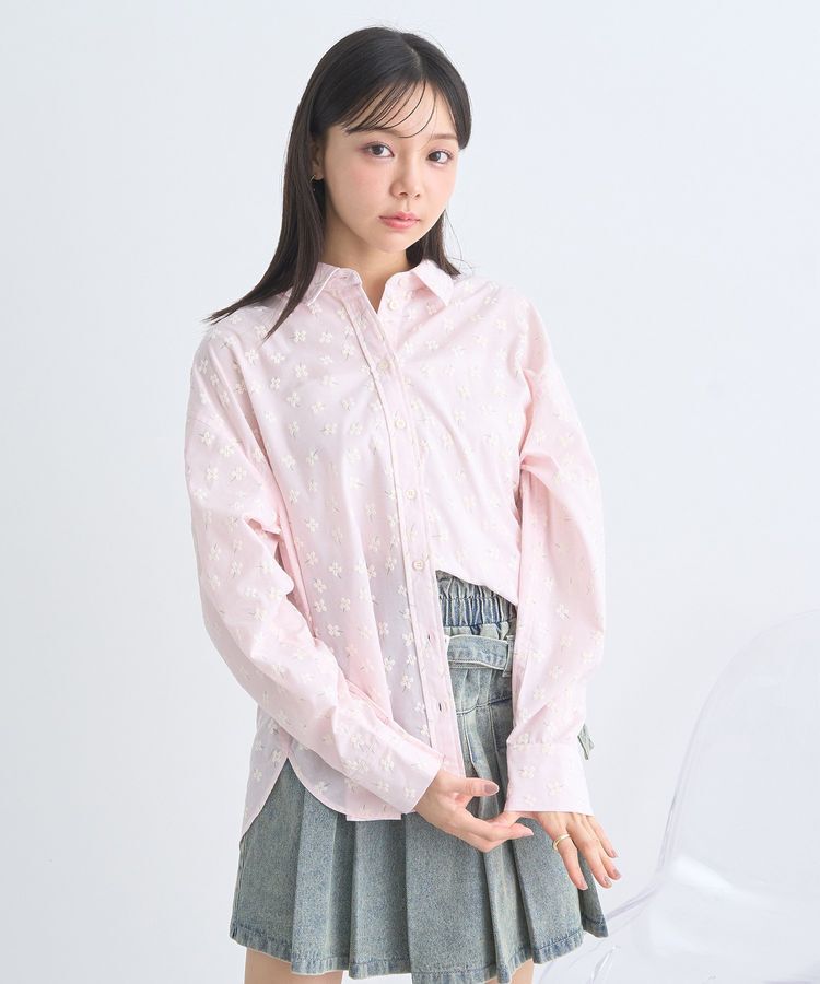 earth music&ecology「フラワーラバープリントシャツ」|シャツ・ブラウス|