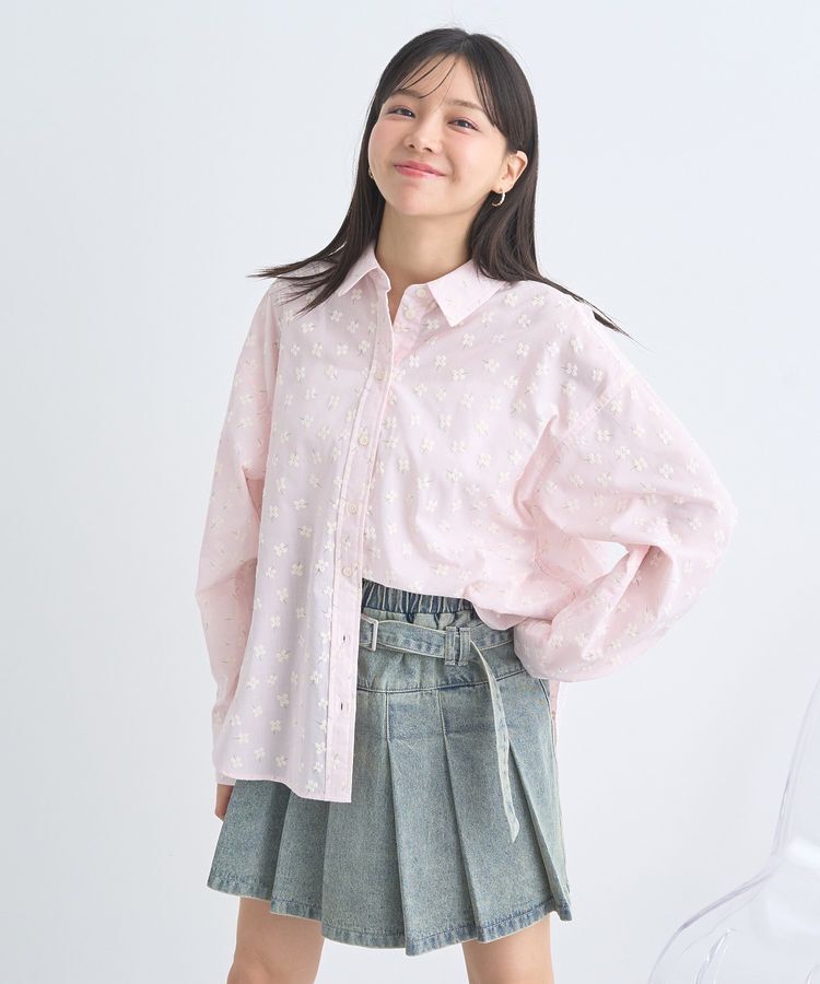 earth music&ecology「フラワーラバープリントシャツ」|シャツ・ブラウス|