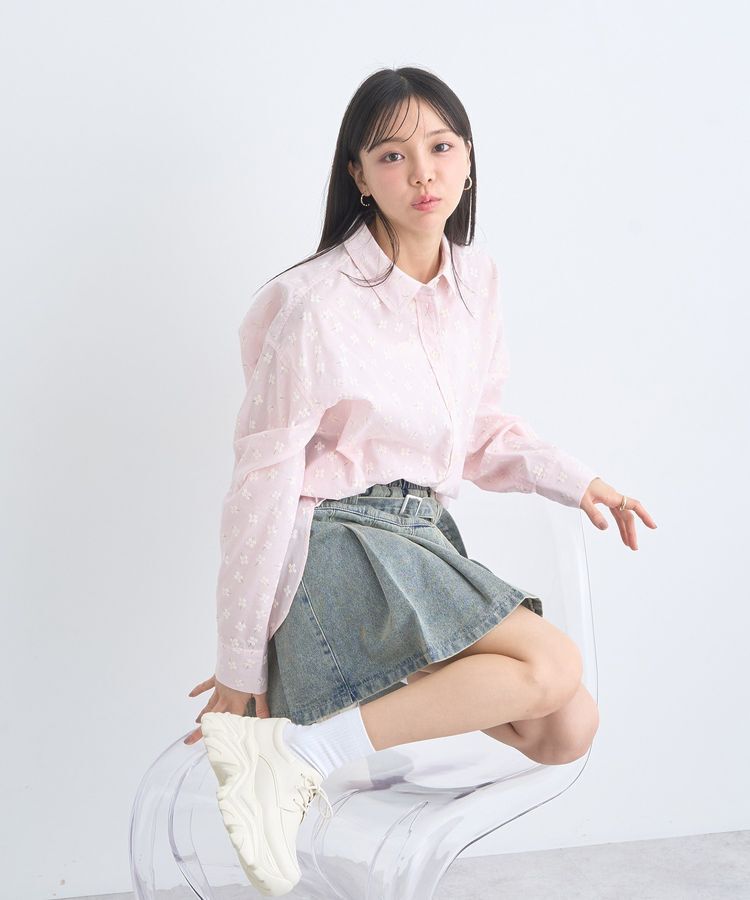 earth music&ecology「フラワーラバープリントシャツ」|シャツ・ブラウス|