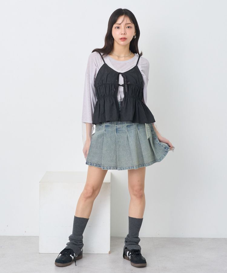 earth music&ecology「ラメシアースリーブプルオーバー」|Tシャツ・カットソー|