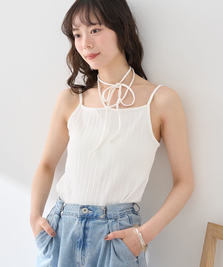 earth music&ecology「コード付きキャミソール」|キャミソール|