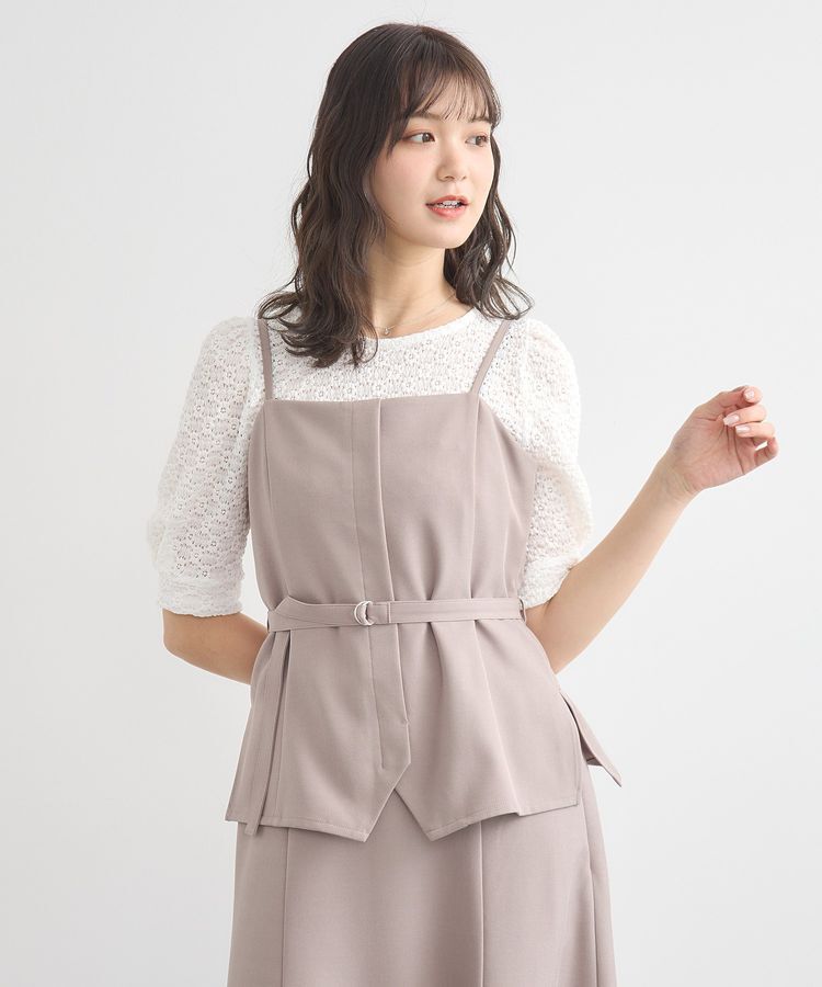 earth music&ecology「ビスチェドッキングワンピース」|ワンピース|