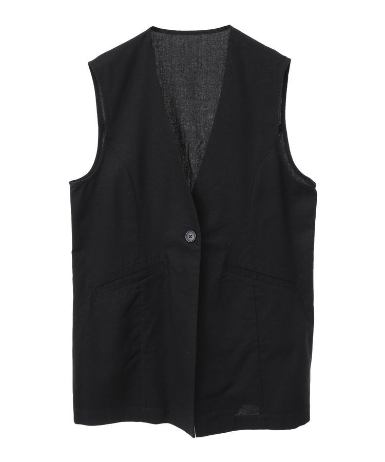 earth music&ecology「リラックスジレ / リネン混」|ベスト・ジレ|