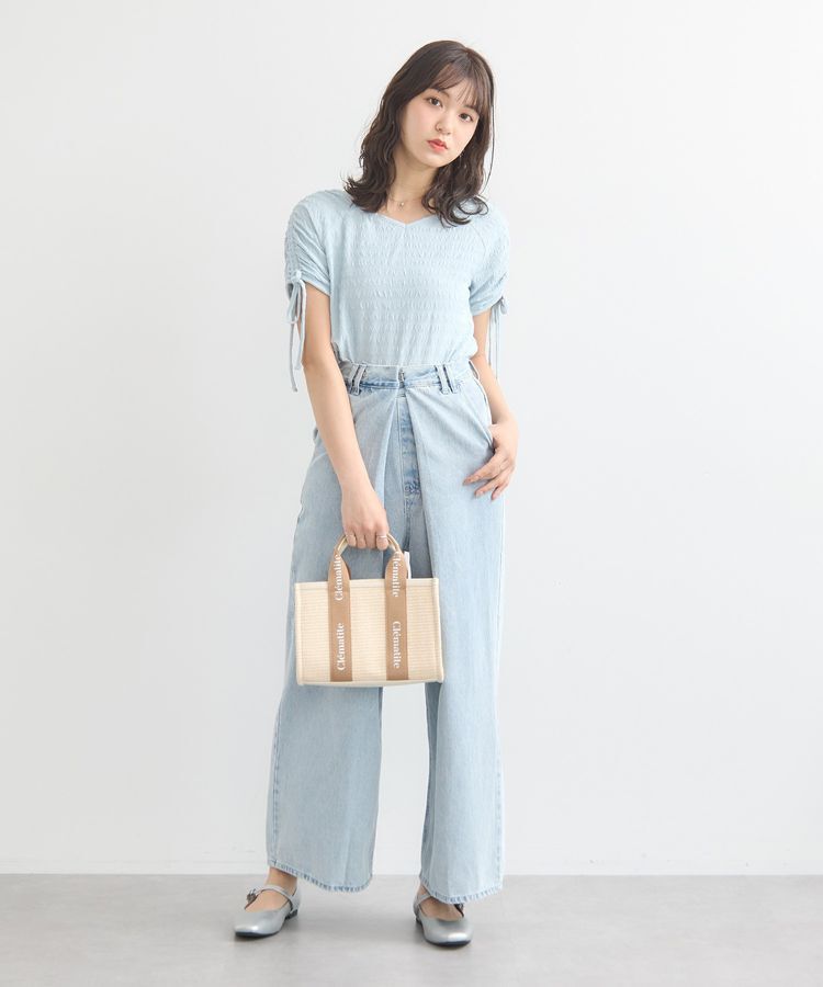 earth music&ecology「ハートネックドロストスリーブプルオーバー」|Tシャツ・カットソー|