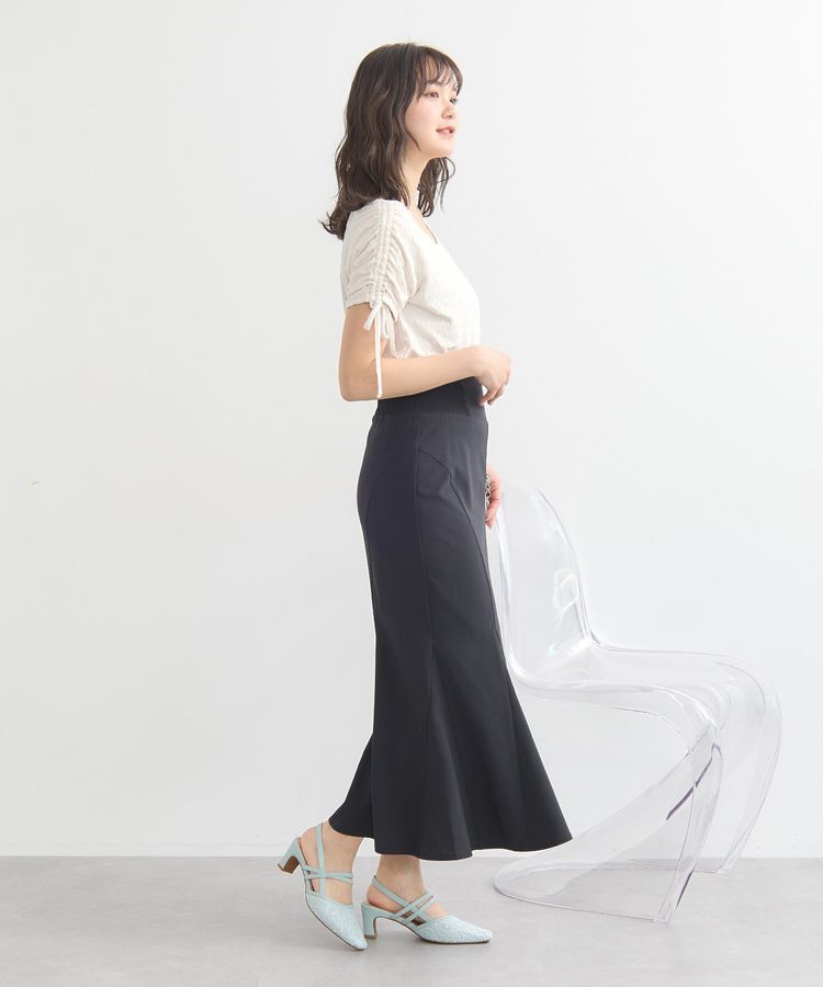 earth music&ecology「ハートネックドロストスリーブプルオーバー」|Tシャツ・カットソー|