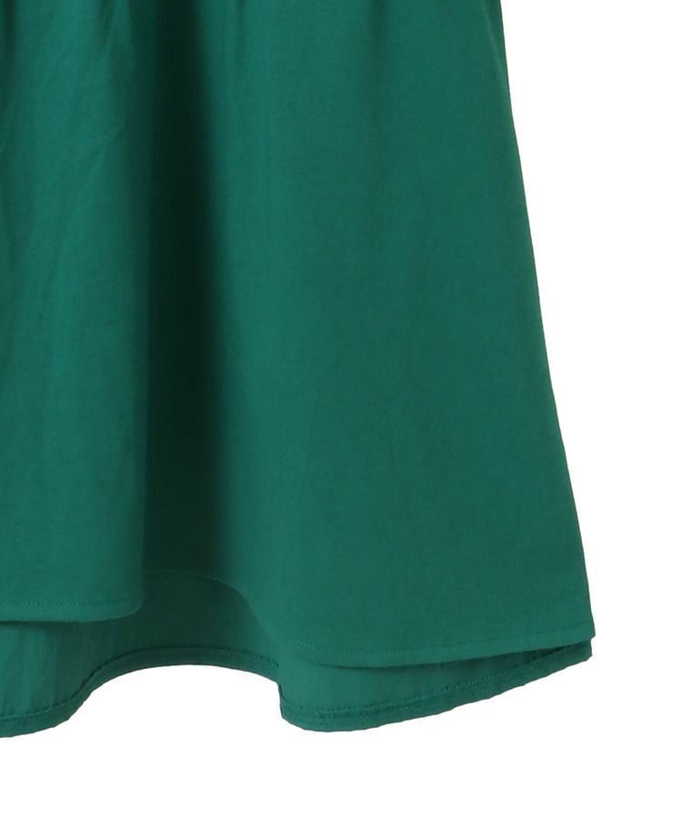 earth music&ecology「フリルドッキングポンチョT」|チュニック|