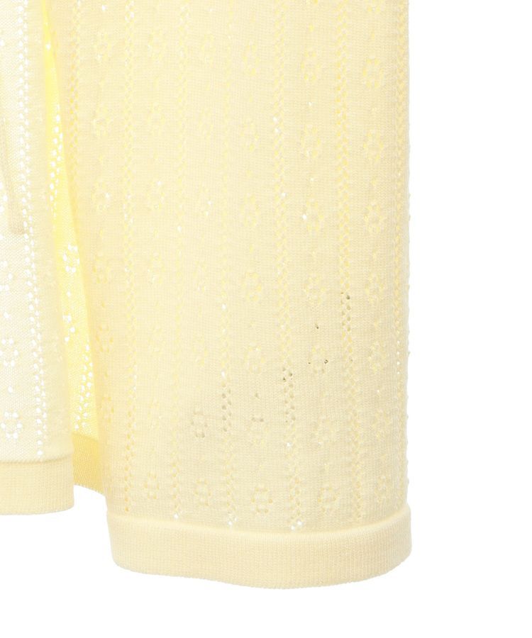 earth music&ecology「透かし編みフロントリボンカーディガン」|カーディガン|