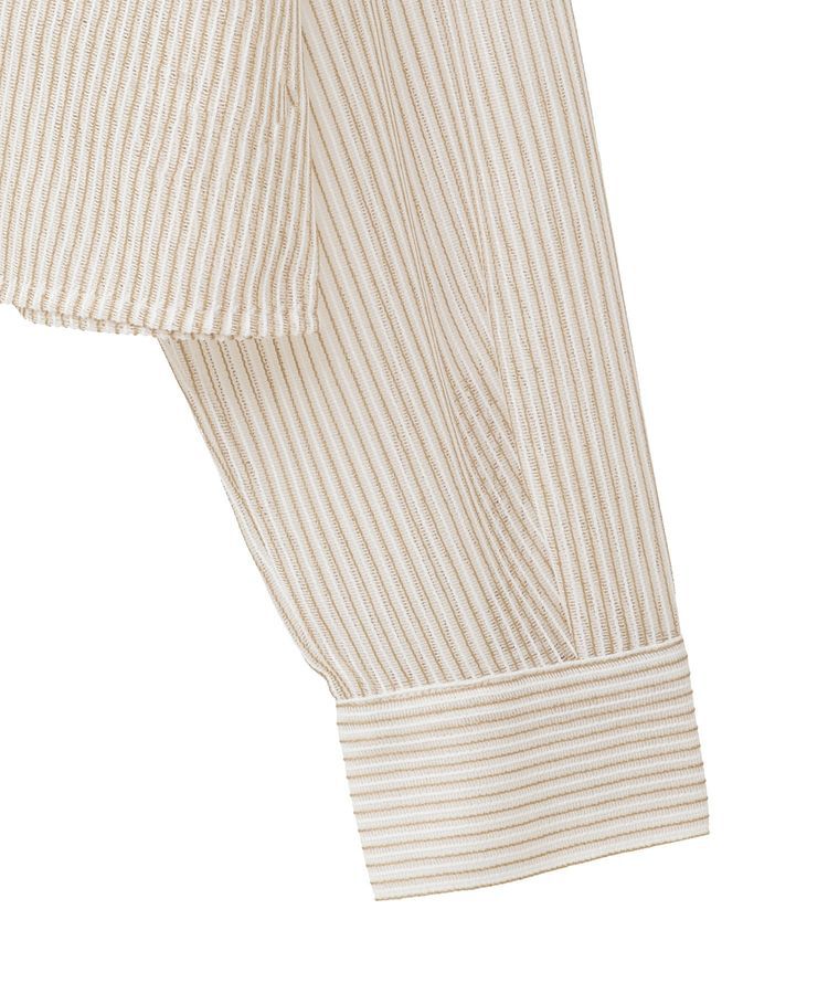 earth music&ecology「メッシュストライプショートシャツ」|シャツ・ブラウス|