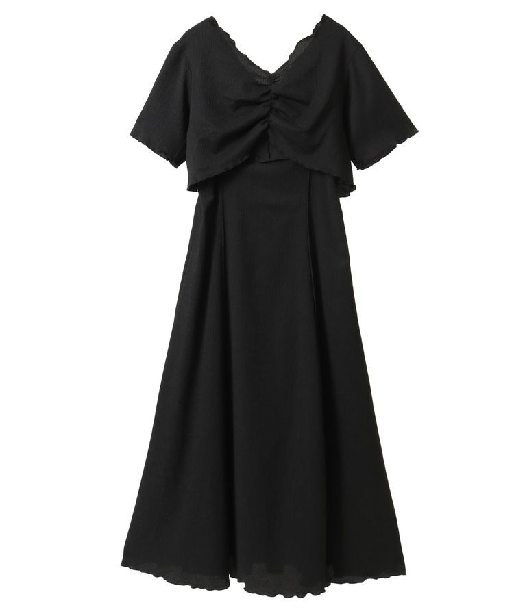 earth music&ecology「SET2点ギャザーカットカーデ＋キャミワンピース」|ワンピース|