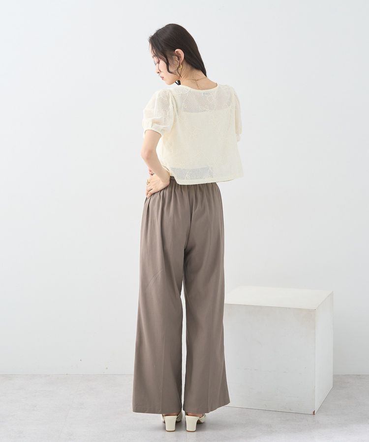 earth music&ecology「フラワーコード刺繍カーディガン」|カーディガン|