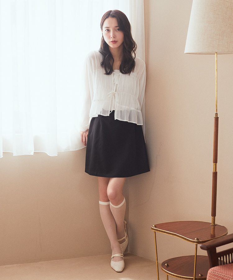 earth music&ecology「SET2点シアーシャーリングブラウス＋インナー」|シャツ・ブラウス|