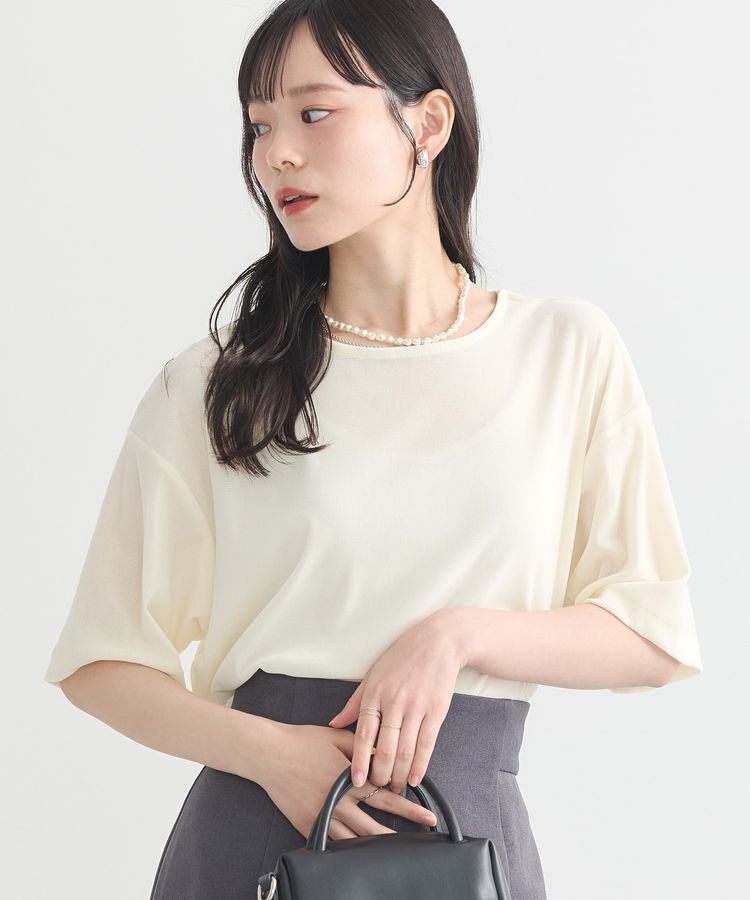 earth music&ecology「シアーベロアTee」|Tシャツ・カットソー|Ivory