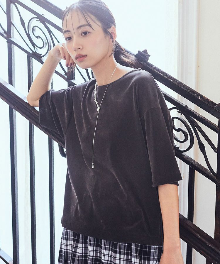 earth music&ecology「シアーベロアTee」|Tシャツ・カットソー|